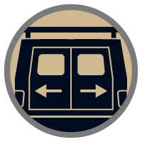 black trim door icon