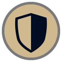 Protective inner liner shield icon